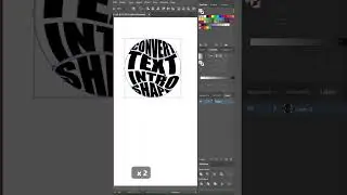 How To Convert Text Into Shape with nice 3d style In Adobe illustrator