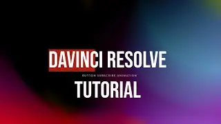 DaVinci Resolve 18 Youtube Subscribe Button Animation 1 (2023) BEGINNER