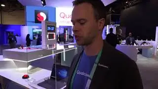 Asus NovaGo Snapdragon 835 Windows 10 at Qualcomm CES 2018 booth