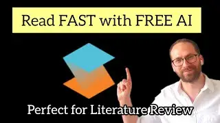 Read FAST with this FREE AI! Not ChatGPT. Perfect AI for Literature Reviews! scispace