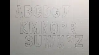 How to draw letters with curves and angles on graph paper