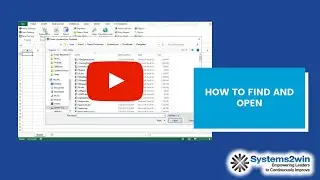 How to Find and Open Your Systems2win Templates