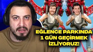 WE ARE WATCHING ORKUN IŞITMAK SPENDING A DAY AT MRBEAST THEME PARK!