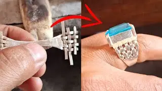 Double knot silver ring/jewelry making/how to make/ Luke