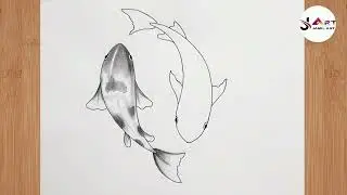 How To Draw Fish With Pencil / Beautiful sketch drawing fish