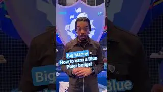 Ayt boom, Big Manny's got a Blue Peter badge! Find out how to get yours 