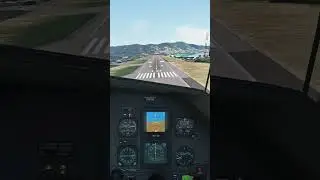 Visual approach at princess Juliana Airport PC-12