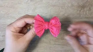 DIY/ МК мини бантик/мылышка/на первый хвостик/заколка/резинка