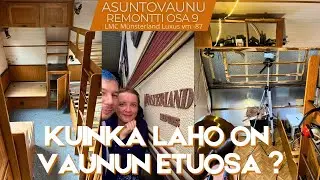 Asuntovaunu Korjaus #9 Kuinka Laho On Vaunun Etuosa seinä?