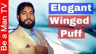 Winged Puff Pocket Square Fold