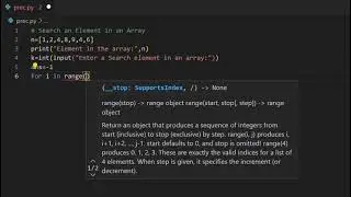 Python Program Search Element in Array || How to search an element in an array in Python