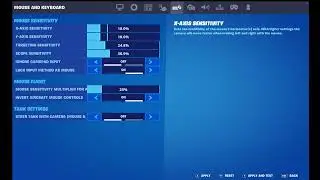 settings video