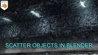 How to scatter objects with Bagapie+free greeble pack
