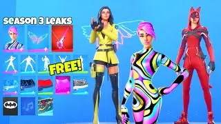 *NEW* Skins & Emotes LEAKED..! (SEASON 3, Lynx V2, Butterfly) Fortnite Battle Royale