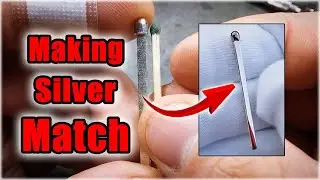 From a piece of SILVER I make a MATCH pendant