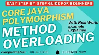 Java Method Overloading Explained with Real-World Examples and Complete Java Code | conquerthefear