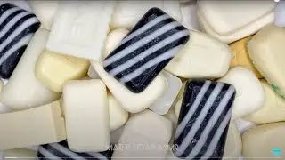 Making and breaking soap plates/делаю мыльные пластинки и ломаю их/asmr soap cutting/асмр резка мыла