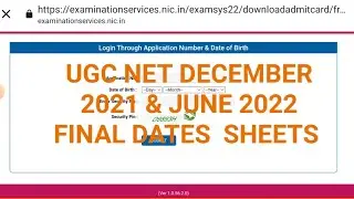 UGC NET new Update| December 2021 and June 2022| centre intimation| final official notification