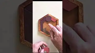 Hexagon Wooden Puzzle Solution 4 #hexagon #puzzle