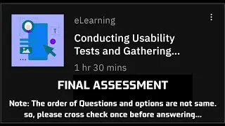 Final Assessment || Conducting Usability Tests and Gathering Feedback 
