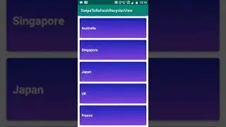 swipe or pull to refresh recyclerview android