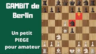 GAMBIT BERLIN [une ligne iinterressante du Blackmar diemer gambit]