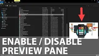 How to Enable or Disable 'Preview Pane' in File Explorer on Windows