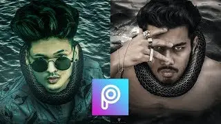 VIJAY MAHAR SNAKE PHOTO EDITING | PICSART TUTORAIAL FOR STEP BY STEP...