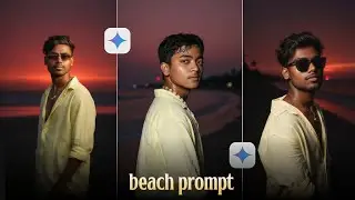 Instagram Trending Beach Photo Editing | google gemini photo editing 