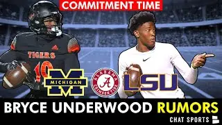 Bryce Underwood Commitment RUMORS & Prediction: Michigan, LSU Or Alabama - Full Recruitment Preview