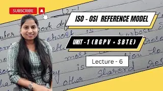 RGPV | ISO OSI reference model in computer networks  lec-6 | #computernetwork #education #rgpv