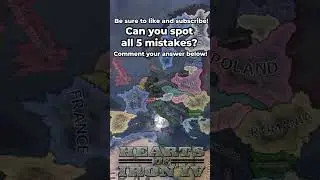 HOI4 Spot All 5 Mistakes! #shorts #hoi4