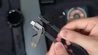 4-in-1 Fast Charging Data Cable for Android and Apple devices, including Type-C! #shorts