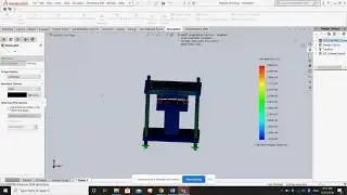 How to combine mesh and stress contours in a structural simulation result in SolidWorks.