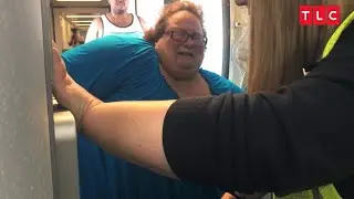 Boarding An Airplane Is A Physical And Emotional Trial For This Woman