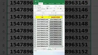 Numbers Convert into Barcode in Excel - Excel Tricks #12