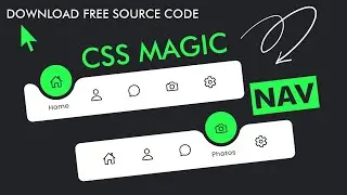 Magic Navigation Menu Indicator using HTML, CSS & Javascript with curved outside | 2022