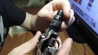 Педали Shimano m520 как разобрать, если сорваны шлицы гайки и устранить люфт