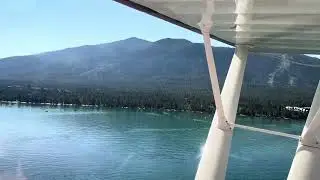OVER SOUTH LAKE TAHOE SHORELINE #laketahoe #supercub #floatplane 