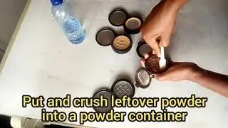 How to reuse leftover compact powder