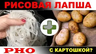 РИСОВАЯ ЛАПША с картошкой??? Вьетнамская лапша. Рецепт жареной лапши.