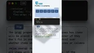 CSS FlexBox Wrap property #htmlcss  #coding