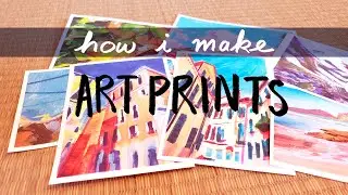 How I Make Art Prints From Home - Etsy Shop