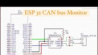 ESP32 CAN Monitor Обзор (простейший монитор шины CAN на ESP32)