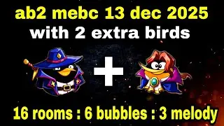 Angry birds 2 mighty eagle bootcamp Mebc 13 dec 2025 with 2 extra birds bomb+bubbles