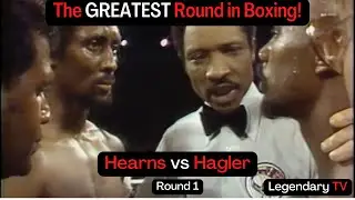 The GREATEST Round in BOXING! Hearns vs Hagler Rd 1!