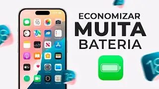 Como ECONOMIZAR MUITA BATERIA do IPHONE no iOS 18!