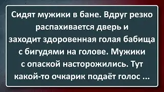 Здоровенная Бабища с Бигудями на Голове в Мужской Бане! Сборник Изумрудных Анекдотов №30