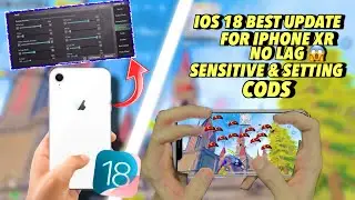 Iphone xr ios 18 Pubg test no lag 😱 +sensitivity & setting best Update for iphone xr 🥵