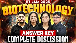 IIT JAM Biotechnology Answer Key 2025 | IIT JAM 2025 Answer Key & Detailed Solutions | PW